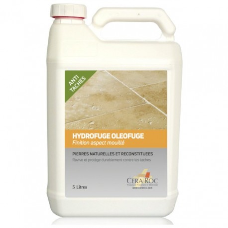 Hydrofuge effet mouillant Travertin